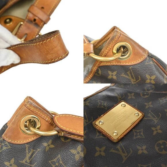 LOUIS VUITTON Galliera PM Shoulder Bag Monogram Leather Brown GD - Picture 15 of 16